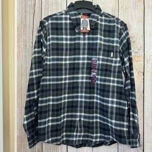 Woolrich mens Plaid button down shirt size XL